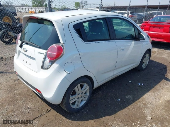 2015 Chevrolet Spark LT with VIN KL8CD6S91FC738616, listed as a IAAI auction lot 41977597 with 128,603 mi miles. Bid and sale history available at carsss.com. Image 4.