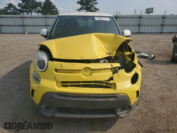 2014 FIAT 500L Trekking with VIN ZFBCFADH3EZ010061, listed as a Copart auction lot 59263115 with 98,207 mi miles and Salvage title. Bid and sale history available at DreamBid. Image 5.