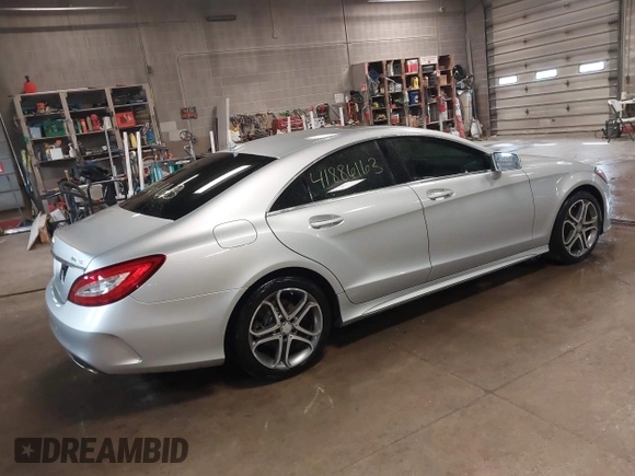 2016 Mercedes-Benz CLS with VIN WDDLJ6HB5GA160338, listed as a IAAI auction lot 41886163 with 105,209 mi miles. Bid and sale history available at carsss.com. Image 4.