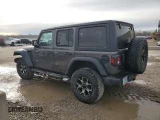2018 Jeep Wrangler Unlimited Rubicon with VIN 1C4HJXFG7JW167144, listed as a Copart auction lot 48066285 with 132,399 mi miles and Salvage title. Bid and sale history available at DreamBid. Image 2.