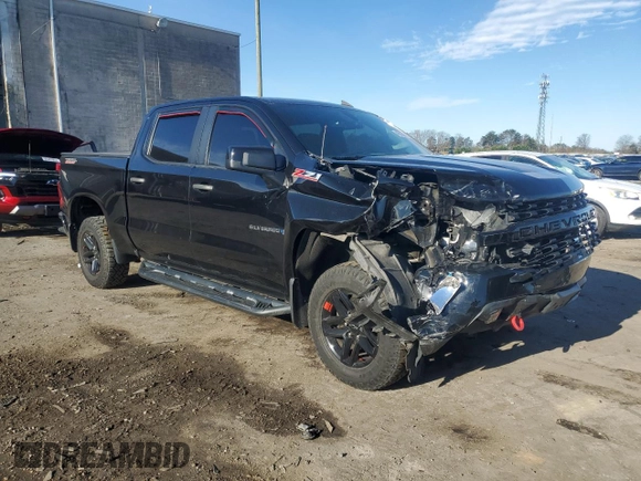 2020 Chevrolet Silverado 1500 Custom Trail Boss with VIN 1GCPYCEF5LZ104103, listed as a Copart auction lot 49333805 with 43,141 mi miles and Salvage Title. Bid and sale history available at DreamBid. Image 4.