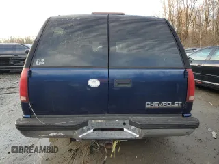 1997 Chevrolet Suburban with VIN 3GNFK16R6VG120489, listed as a Copart auction lot 44324705 with 218,764 mi miles and Salvage Title. Bid and sale history available at carsss.com. Image 6.