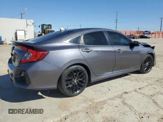 2020 Honda Civic Si with VIN 2HGFC1E57LH702572, listed as a Copart auction lot 50269585 with 126,077 mi miles and Salvage Title. Bid and sale history available at DreamBid. Image 3.