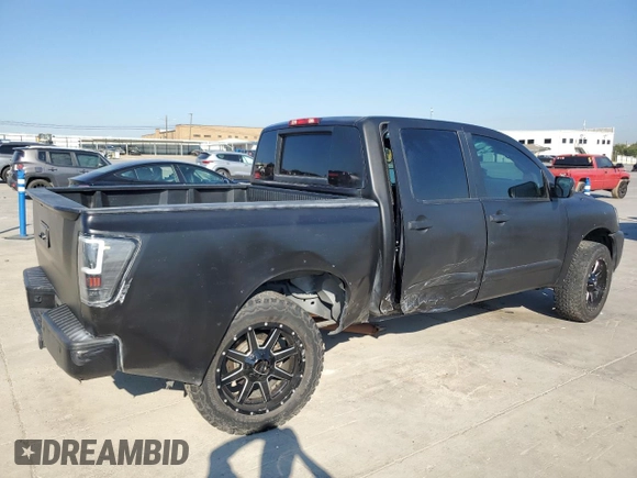 2015 Nissan Titan SL with VIN 1N6AA0ED7FN510609, listed as a Copart auction lot 74371254 with 115,916 mi miles and Salvage Title. Bid and sale history available at carsss.com. Image 3.
