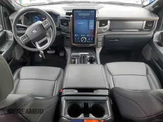 2024 Ford F-150 Lightning Lariat with VIN 1FT6W5L79RWG19060, listed as a Copart auction lot 43415085 with 2,733 mi miles and Salvage title. Bid and sale history available at DreamBid. Image 8.