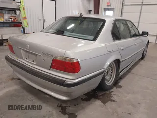 2001 BMW 7 Series 740iA with VIN WBAGG83421DN88756, listed as a IAAI auction lot 41086038 with 1 mi miles. Bid and sale history available at carsss.com. Image 4.