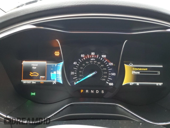 2017 Ford Fusion SE with VIN 3FA6P0HD4HR353470, listed as a Copart auction lot 51620435 with 81,537 mi miles and Salvage Title. Bid and sale history available at carsss.com. Image 9.