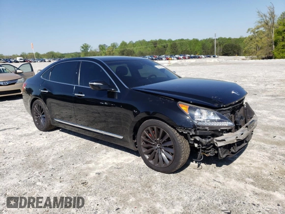 2014 Hyundai Equus Signature with VIN KMHGH4JH8EU073826, listed as a Copart auction lot 52123215 with 144,477 mi miles and Salvage Title. Bid and sale history available at DreamBid. Image 4.