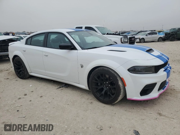 2023 Dodge Charger SRT Hellcat Widebody Jailbreak with VIN 2C3CDXL92PH681356, listed as a Copart auction lot 44570255 with 921 mi miles and Clean Title. Bid and sale history available at carsss.com. Image 4.