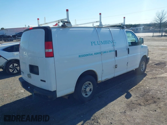 2012 Chevrolet Express Cargo with VIN 1GCWGFBA4C1201669, listed as a IAAI auction lot 41831558 with 267,255 mi miles and . Bid and sale history available at DreamBid. Image 4.