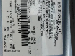 2010 Ford Fusion Hybrid z VIN 3FADP0L32AR211419, wystawiony jako Copart lot #50316755 z przebiegiem 72 651 mil mil oraz Szkoda całkowita • Salvage title. Historia ofert i sprzedaży dostępna na DreamBid. Obrazek 14.