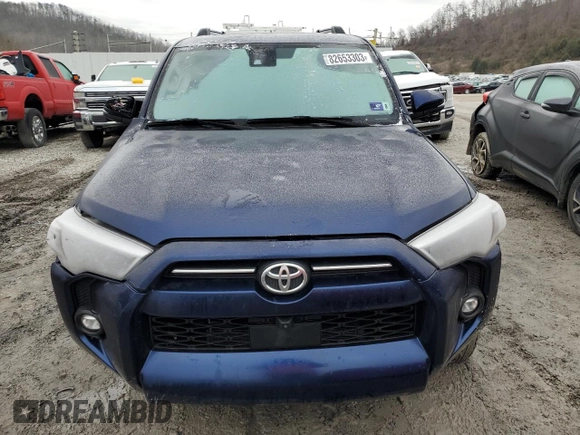 2023 Toyota 4Runner SR5 Premium with VIN JTENU5JR4P6182101, listed as a Copart auction lot 82653303 with 6,221 mi miles and Salvage title. Bid and sale history available at DreamBid. Image 5.