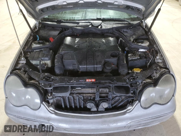 2002 Mercedes-Benz C 230/260/280/320 with VIN WDBRF64JX2E005125, listed as a Copart auction lot 45976765 with 257,456 mi miles and Salvage Title. Bid and sale history available at DreamBid. Image 13.
