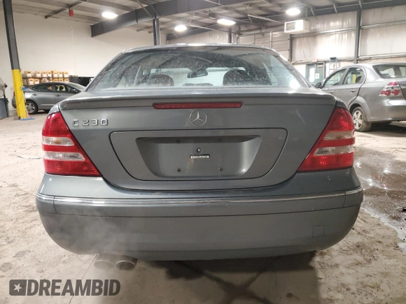 2007 Mercedes-Benz C 230 Sport with VIN WDBRF52H67F896266, listed as a Copart auction lot 45131425 with 96,206 mi miles and Salvage Title. Bid and sale history available at DreamBid. Image 6.
