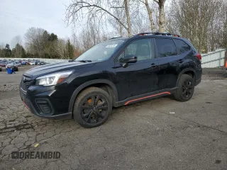 2019 Subaru Forester Sport with VIN JF2SKAKC9KH469030, listed as a Copart auction lot 48025295 with 74,613 mi miles and Salvage Title. Bid and sale history available at carsss.com. Image 1.