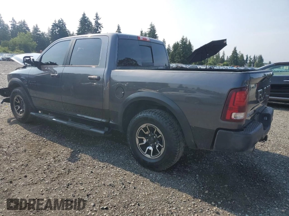 2017 Ram 1500 Rebel with VIN 1C6RR7YT9HS672005, listed as a Copart auction lot 61604785 with 158,772 mi miles and Clean title. Bid and sale history available at DreamBid. Image 2.