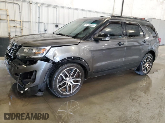 2017 Ford Explorer Sport с VIN 1FM5K8GT4HGC28614, выставлен на аукционе Copart как лот 57759305 с пробегом 126 587 миль миль и Списание • Salvage title. История ставок и продаж доступна на DreamBid. Изображение 1.