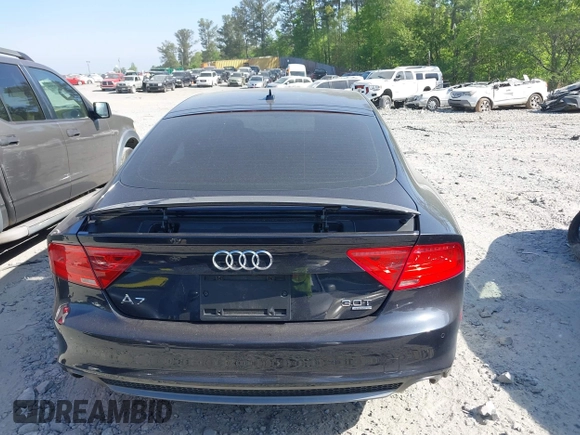 2012 Audi A7 Prestige with VIN WAUSGAFC0CN008552, listed as a IAAI auction lot 42068614 with 107,400 mi miles and . Bid and sale history available at DreamBid. Image 16.