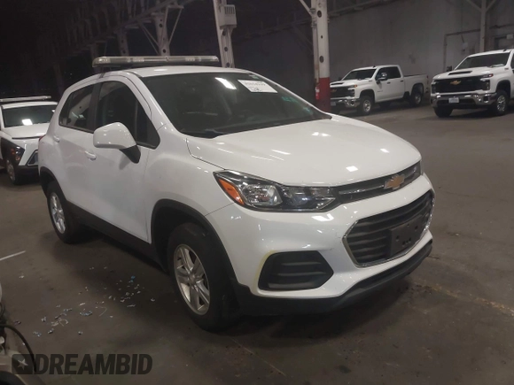 2020 Chevrolet Trax LS with VIN 3GNCJNSB4LL288688, listed as a IAAI auction lot 42634219 with 25,634 mi miles and . Bid and sale history available at DreamBid. Image 1.