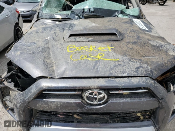 2020 Toyota 4Runner SR5 with VIN JTEBU5JR7L5767063, listed as a Copart auction lot 57969085 with Not provided miles and Salvage title. Bid and sale history available at DreamBid. Image 12.