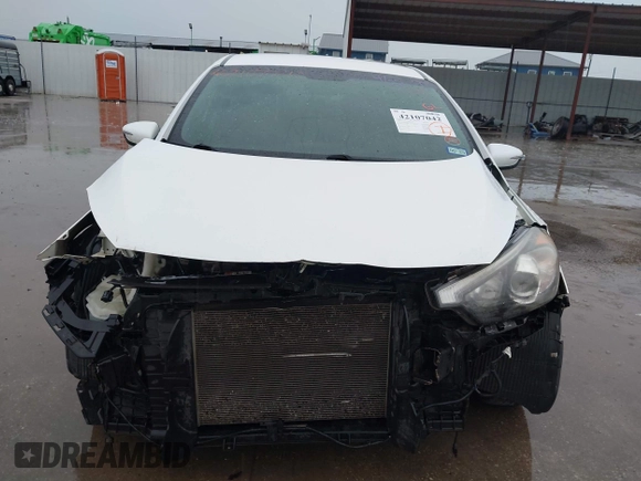 2016 Kia Forte EX with VIN KNAFX4A82G5450616, listed as a IAAI auction lot 42107042 with 131,419 mi miles. Bid and sale history available at carsss.com. Image 6.