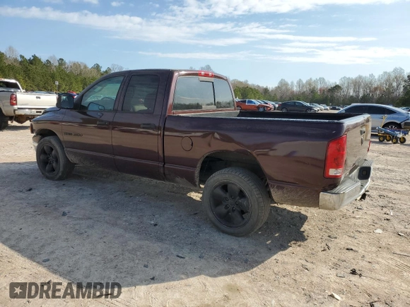2005 Dodge 1500 SLT with VIN 1D7HA18D45J544330, listed as a Copart auction lot 50038735 with 189,333 mi miles and Salvage Title. Bid and sale history available at DreamBid. Image 2.