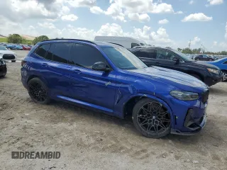 2024 BMW X3 M with VIN 5YM13EC04R9U76210, listed as a Copart auction lot 53906035 with Not Provided miles and Salvage Title. Bid and sale history available at carsss.com. Image 4.