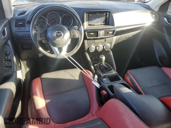 2016 Mazda CX-5 Sport with VIN JM3KE2BEXG0904597, listed as a Copart auction lot 86293834 with 63,343 mi miles and Salvage Title. Bid and sale history available at carsss.com. Image 8.