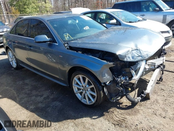 2016 Audi A4 Premium with VIN WAUBFAFL8GN005715, listed as a IAAI auction lot 41737327 with 73,342 mi miles. Bid and sale history available at carsss.com. Image 1.