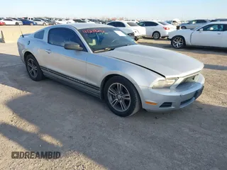 2010 Ford Mustang V6 with VIN 1ZVBP8AN0A5106401, listed as a IAAI auction lot 41278242 with 212,128 mi miles. Bid and sale history available at carsss.com. Image 1.