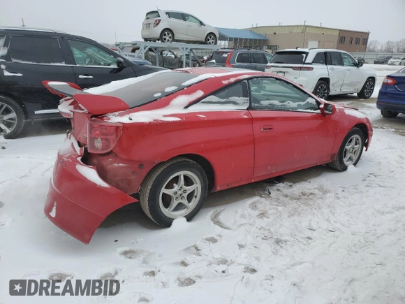 2005 Toyota Celica GT with VIN JTDDR32T750184294, listed as a Copart auction lot 45704105 with 257,550 mi miles and Salvage Title. Bid and sale history available at carsss.com. Image 3.