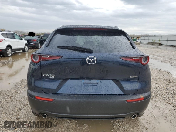 2023 Mazda CX-30 S Carbon Edition with VIN 3MVDMBCM8PM571080, listed as a Copart auction lot 79252764 with 17,001 mi miles and Salvage Title. Bid and sale history available at DreamBid. Image 6.