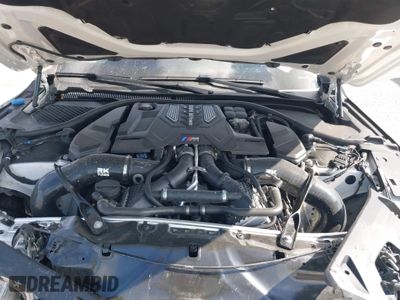 2022 BMW M8 Competition z VIN WBSAE0C02NCH10522, wystawiony jako IAAI lot #41321013 z przebiegiem 44 389 mil mil oraz . Historia ofert i sprzedaży dostępna na DreamBid. Obrazek 10.