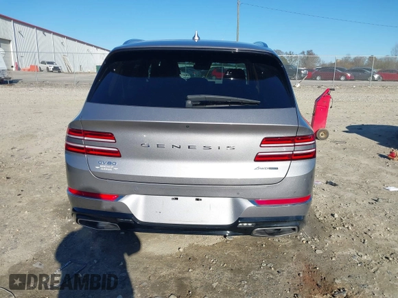 2023 Genesis GV80 with VIN KMUHCESC6PU128600, listed as a IAAI auction lot 41179553 with 33,225 mi miles and . Bid and sale history available at DreamBid. Image 17.
