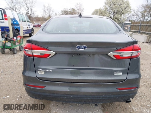 2019 Ford Fusion SEL with VIN 3FA6P0CDXKR129411, listed as a IAAI auction lot 42082323 with 126,048 mi miles and . Bid and sale history available at DreamBid. Image 16.