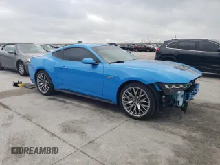 2024 Ford Mustang GT with VIN 1FA6P8CF7R5426438, listed as a Copart auction lot 51600235 with 3,821 mi miles and Salvage Title. Bid and sale history available at carsss.com. Image 4.