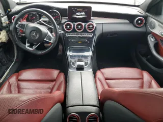 2015 Mercedes-Benz C 300 with VIN 55SWF4JB7FU093589, listed as a Copart auction lot 49947575 with 132,200 mi miles and Salvage Title. Bid and sale history available at DreamBid. Image 8.