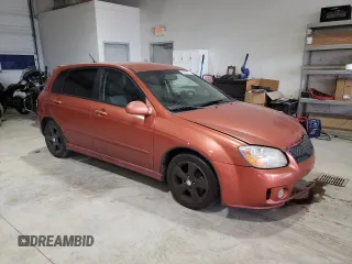 2007 Kia Spectra with VIN KNAFE161775008415, listed as a Copart auction lot 76591404 with 221,117 mi miles and Clean Title. Bid and sale history available at carsss.com. Image 4.