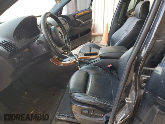 2004 BMW X5 3.0i with VIN 5UXFA13564LU24953, listed as a Copart auction lot 64991284 with 166,859 mi miles and Salvage Title. Bid and sale history available at carsss.com. Image 7.