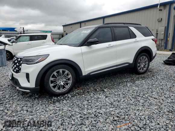 2025 Ford Explorer with VIN 1FMUK7HH8SGA05659, listed as a Copart auction lot 52077855 with 3,037 mi miles and Salvage title. Bid and sale history available at DreamBid. Image 1.