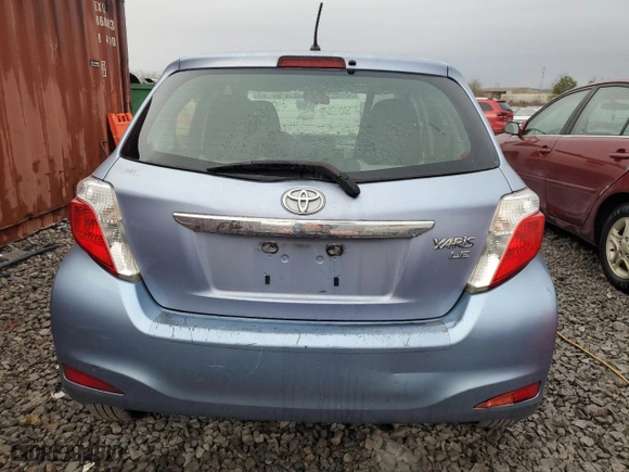 2013 Toyota Yaris L with VIN JTDKTUD37DD567994, listed as a Copart auction lot 44265255 with 238,589 mi miles and Salvage Title. Bid and sale history available at carsss.com. Image 6.