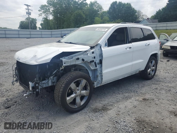 2017 Jeep Grand Cherokee Overland with VIN 1C4RJFCT7HC734125, listed as a Copart auction lot 54333215 with 101,229 mi miles and Salvage title. Bid and sale history available at DreamBid. Image 1.
