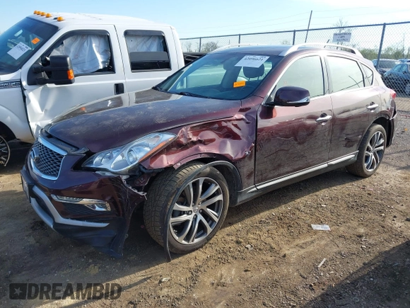2017 Infiniti QX50 z VIN JN1BJ0RR0HM404916, wystawiony jako IAAI lot #42096621 z przebiegiem 117 816 mil mil oraz . Historia ofert i sprzedaży dostępna na DreamBid. Obrazek 2.