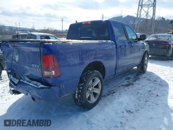 2014 Ram 1500 Sport with VIN 1C6RR7HT3ES362184, listed as a IAAI auction lot 41273983 with 149,833 mi miles and . Bid and sale history available at DreamBid. Image 4.