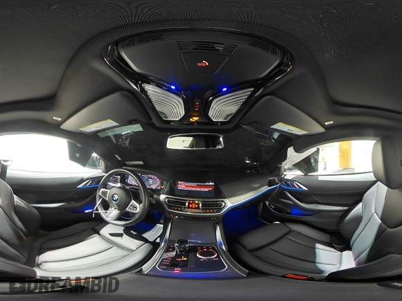 2021 BMW 4 Series M440i xDrive with VIN WBA13AR0XMCG68638, listed as a Copart auction lot 52142695 with 57,299 mi miles and Salvage Title. Bid and sale history available at DreamBid. Image 14.