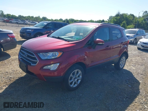 2021 Ford EcoSport SE with VIN MAJ6S3GL6MC406378, listed as a IAAI auction lot 42270108 with 66,637 mi miles and . Bid and sale history available at DreamBid. Image 2.