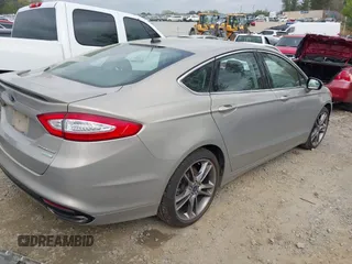 2015 Ford Fusion Titanium with VIN 3FA6P0K96FR180181, listed as a IAAI auction lot 41940248 with 63,120 mi miles. Bid and sale history available at carsss.com. Image 4.