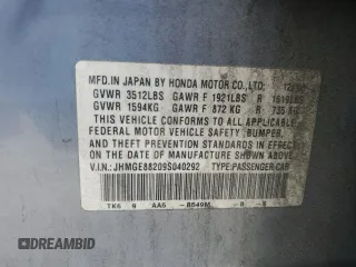 2009 Honda Fit with VIN JHMGE88209S040292, listed as a Copart auction lot 53551595 with 188,494 mi miles and Clean Title. Bid and sale history available at carsss.com. Image 12.