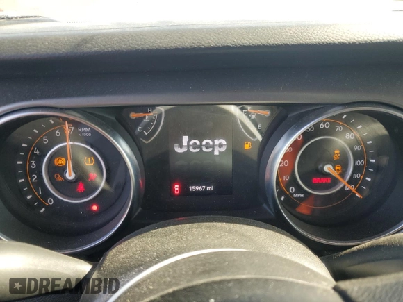 2023 Jeep Gladiator Sport z VIN 1C6HJTAG3PL530833, wystawiony jako Copart lot #56236565 z przebiegiem 15 967 mil mil oraz Szkoda całkowita • Salvage title. Historia ofert i sprzedaży dostępna na DreamBid. Obrazek 9.