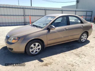 2009 Kia Spectra EX with VIN KNAFE221095615271, listed as a Copart auction lot 49358625 with 164,434 mi miles and Salvage Title. Bid and sale history available at carsss.com. Image 1.